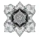 metatron cube tattoo design idea