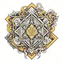 metatron cube tattoo design idea