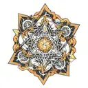 metatron cube tattoo design idea