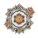 metatron cube tattoo design idea