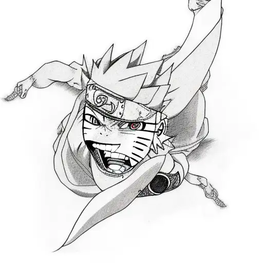 Naruto and jiraya tattoo for biceps tattoo design idea