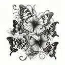 semicolon out of butterflies tattoo design tattoo design idea