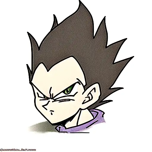 vegeta tattoo design idea