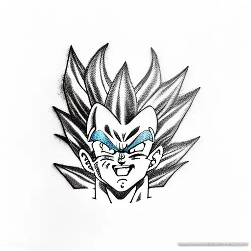 vegeta tattoo design idea