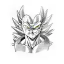 vegeta tattoo design idea