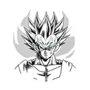 vegeta tattoo design idea