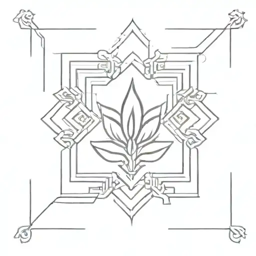 Combine traditional Cambodian textiles with minimalist style for a unique tattoo design tattoo design idea