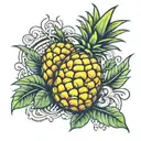 pineapple tattoo design idea