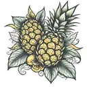 pineapple tattoo design idea