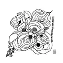 ramos com flores tattoo design idea