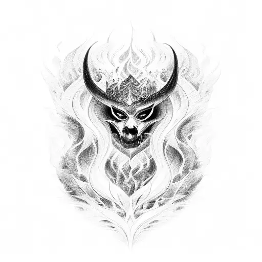 fire with car tattoo design idea