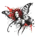 Medusa,semi colon,butterfly,neda tattoo design idea