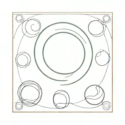 circle infinity gap  tattoo design idea