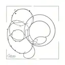 circle infinity gap  tattoo design idea