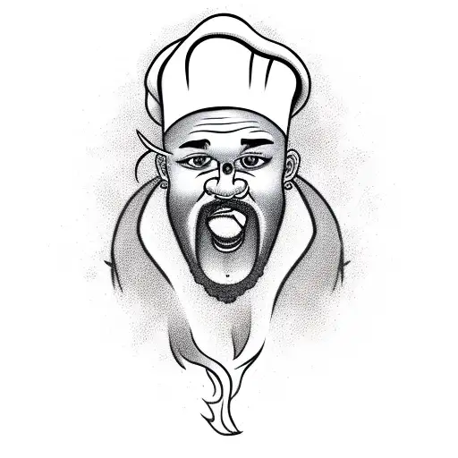 chef with the name JAX tattoo design idea