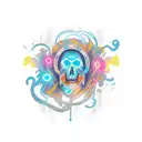 name JAX tattoo design idea