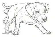 sick puppy tattoo design idea