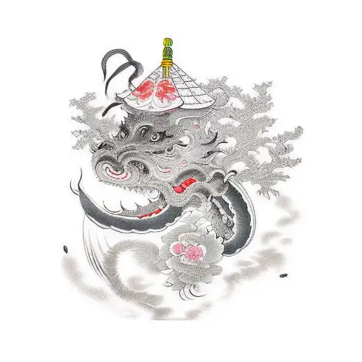 chinese farmer tattoo design idea