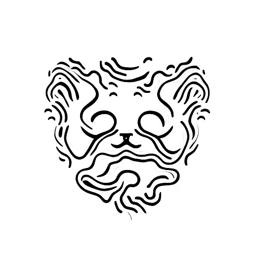 Cat paw tattoo design idea