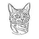 Cat paw tattoo design idea