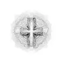 Orthodox cross tattoo design idea