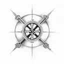 Orthodox cross tattoo design idea