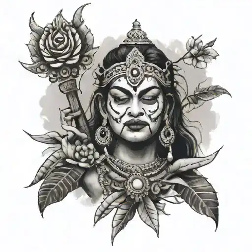 Maha Kali tattoo design idea