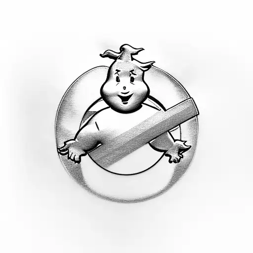 ghostbusters logo tattoo design idea