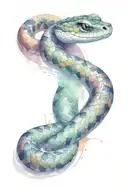 rattle snake tattoo design idea