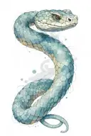 rattle snake tattoo design idea