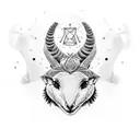 gemini, astrology, wallabie, emu, eagle tattoo design idea