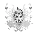 under belly button tattoo with hearts tribal tattoo design idea
