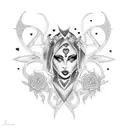 under belly button tattoo with hearts tribal tattoo design idea