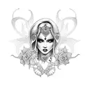 under belly button tattoo with hearts tribal tattoo design idea