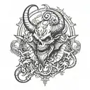 diablo video game tattoo design idea