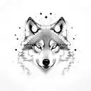 alpha's wolf tattoo design idea