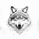 alpha's wolf tattoo design idea
