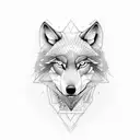 alpha's wolf tattoo design idea