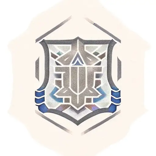 An abstract design combining checkered flags with vintage Chevrolet muscle car details in a dotwork style tattoo design idea