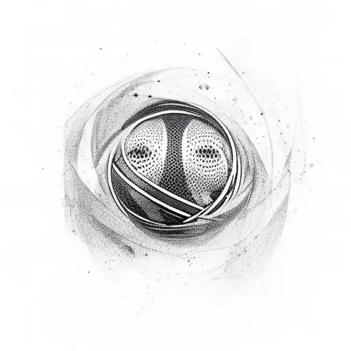 wizard with magic ball tattoo design idea