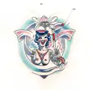 nsfw pinup tattoo design idea