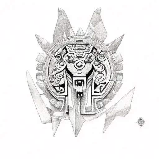 aztecas  tattoo design idea