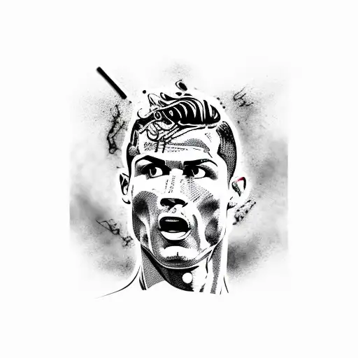 Ronaldo with Messi Temporary Tattoo Waterproof For Male and Female  Temporary Body Tattoo