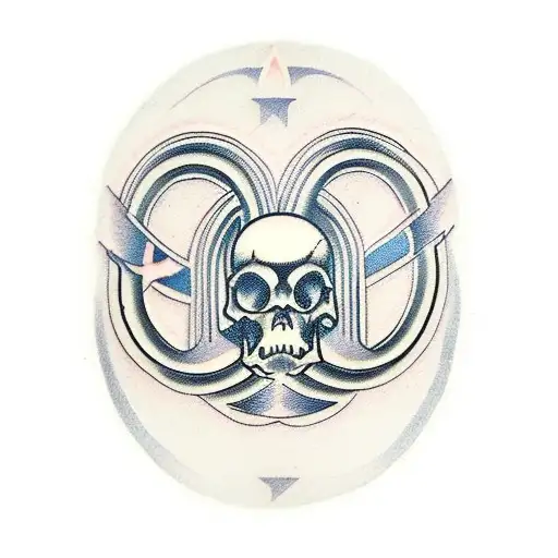 Horseshoe with 555 tattoo design idea