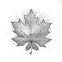 toronto maple leaf with trees tattoo design idea