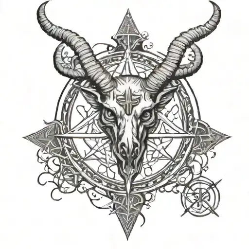 Sigil Of Baphomet tattoo design idea