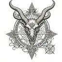 Sigil Of Baphomet tattoo design idea