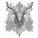 Sigil Of Baphomet tattoo design idea
