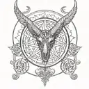 Sigil Of Baphomet tattoo design idea