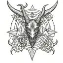 Sigil Of Baphomet tattoo design idea